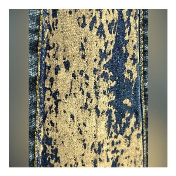 Rare Vintage Younique Y2K Embellished Velvet Flare Jeans | Low Rise | Size 13 - Picture 6 of 16
